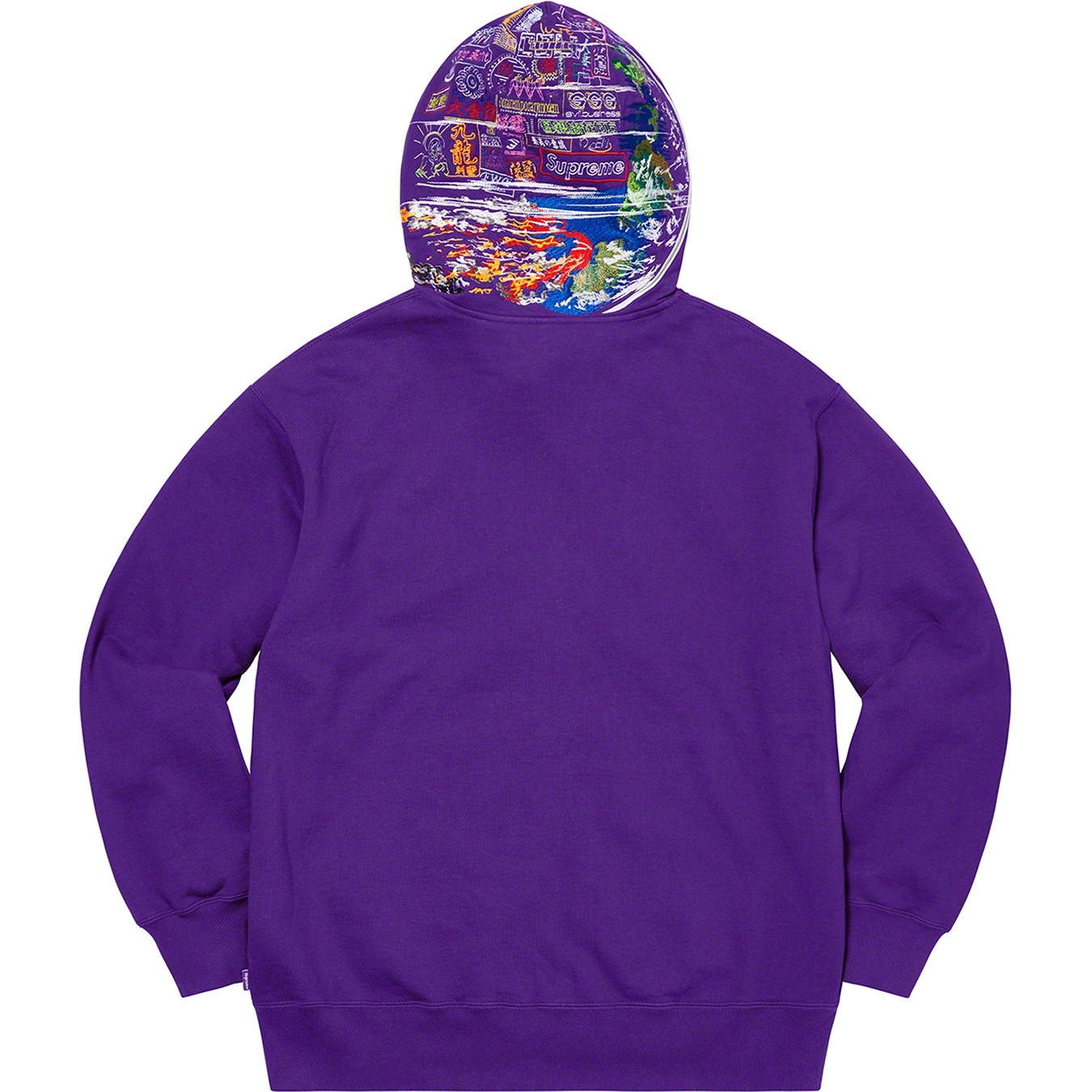 Globe Zip Up Hooded Sweatshirt view 17